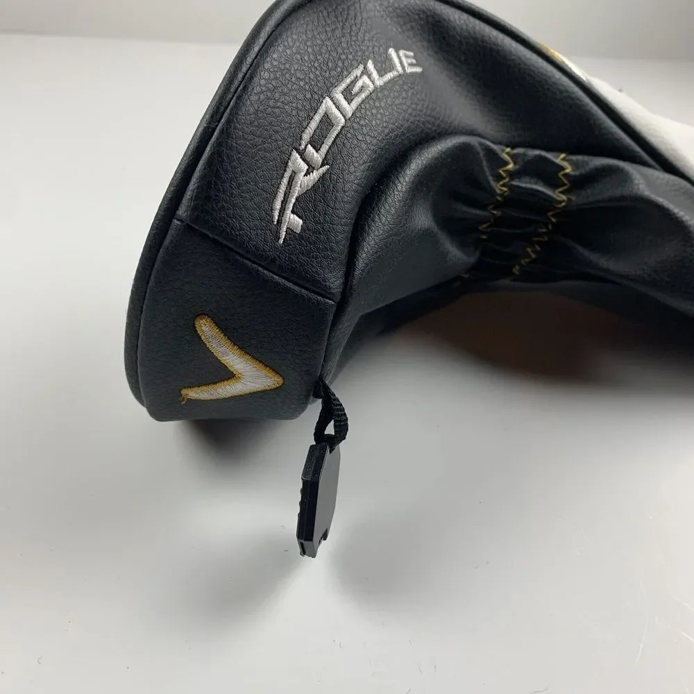 Callaway Rogue ST White Black Gold Leather Sports Golf Fairway Wood‎ Headcover